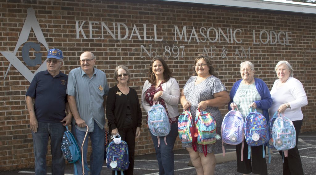Boerne Chapter 200 Gives Back Packs to Kendall County Woman's Shelter